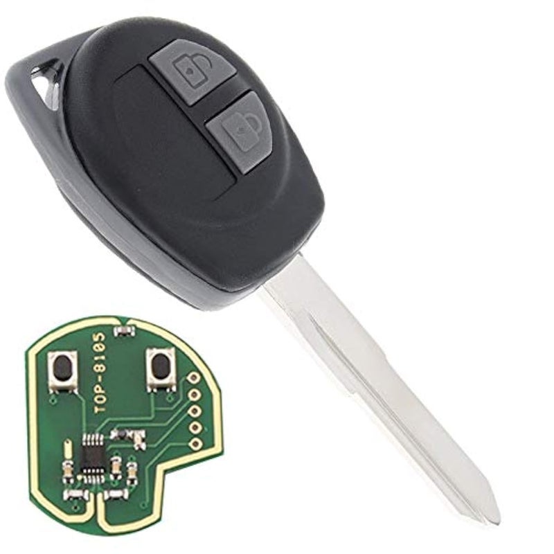 ePathChina 2 Buttons Keyless Uncut Flip Remote Key Fob with ID46 Chip for Suzuki Swift SX4 Alto JIMNY Vitara IGNIS Splash 2007-2013 433MHz - Image 1